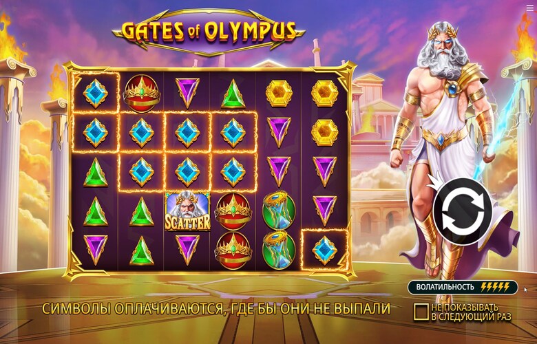 Скриншот Gates of Olympus